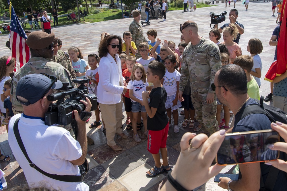 NATO demonstrates assurance in Albania with B-52 fly over