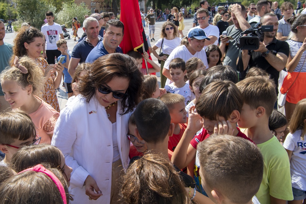 NATO demonstrates assurance in Albania with B-52 fly over