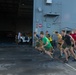 5 kilometer run aboard the USS Miguel Keith (ESB-5)