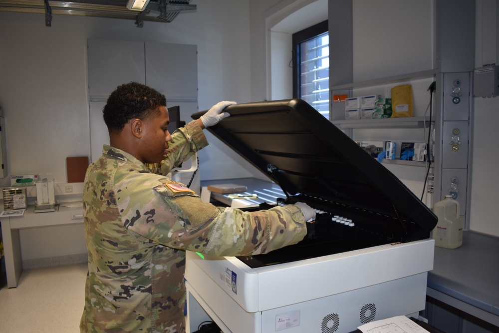 Public Health Command Europe soldier Sgt. Trent Tardy