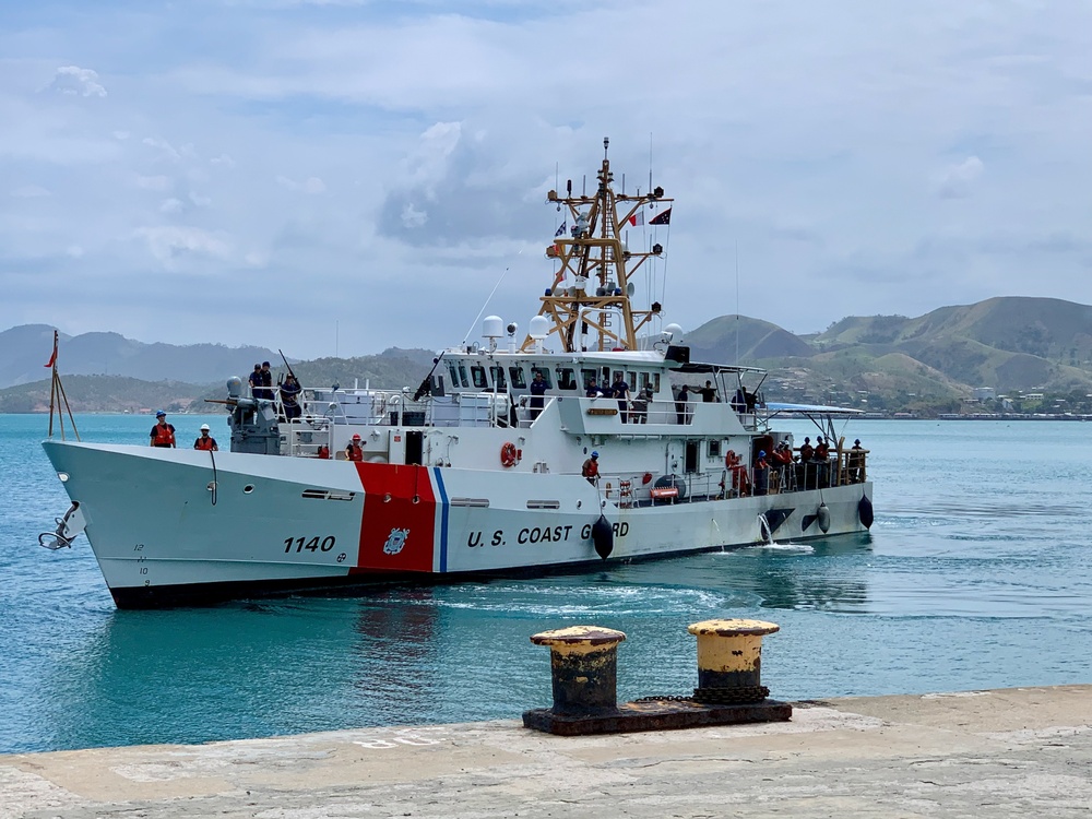 U.S Coast Guard conducts port visit in Port Moresby, Papua New Guinea