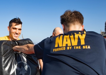 USS TRUXTUN CONDUCTS SECURITY REACTION FORCE TRAINING