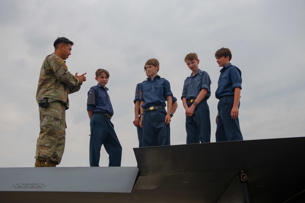 Future allies and partners: Liberty Wing hosts RAF Air Cadets for inaugural cadet week