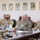 Command Sgt. Maj. Steven Stuenkel meets with the 15th Brigade of the Kuwait Land Force
