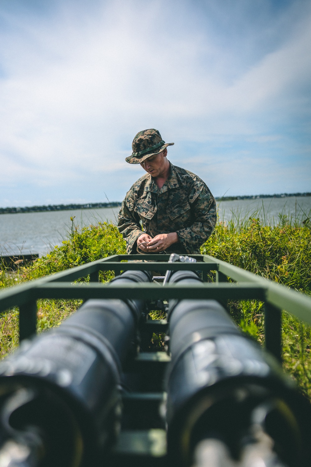 Combat Logistics Battalion 22 uses the Lightweight Water Purification System during its Marine Corps Combat Readiness Evaluation (Day 3)