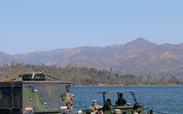 132nd Multi-Role Bridge Company builds bridges at Whiskeytown Lake