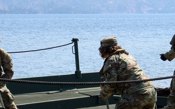 132nd Multi-Role Bridge Company builds bridges at Whiskeytown Lake