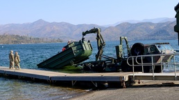 132nd Multi-Role Bridge Company builds bridges at Whiskeytown Lake