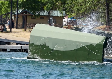 132nd Multi-Role Bridge Company builds bridges at Whiskeytown Lake