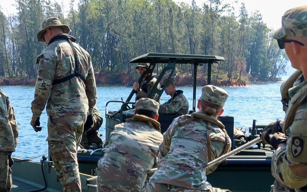 132nd Multi-Role Bridge Company builds bridges at Whiskeytown Lake