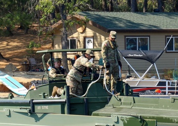 132nd Multi-Role Bridge Company builds bridges at Whiskeytown Lake