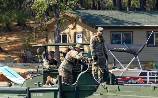 132nd Multi-Role Bridge Company builds bridges at Whiskeytown Lake