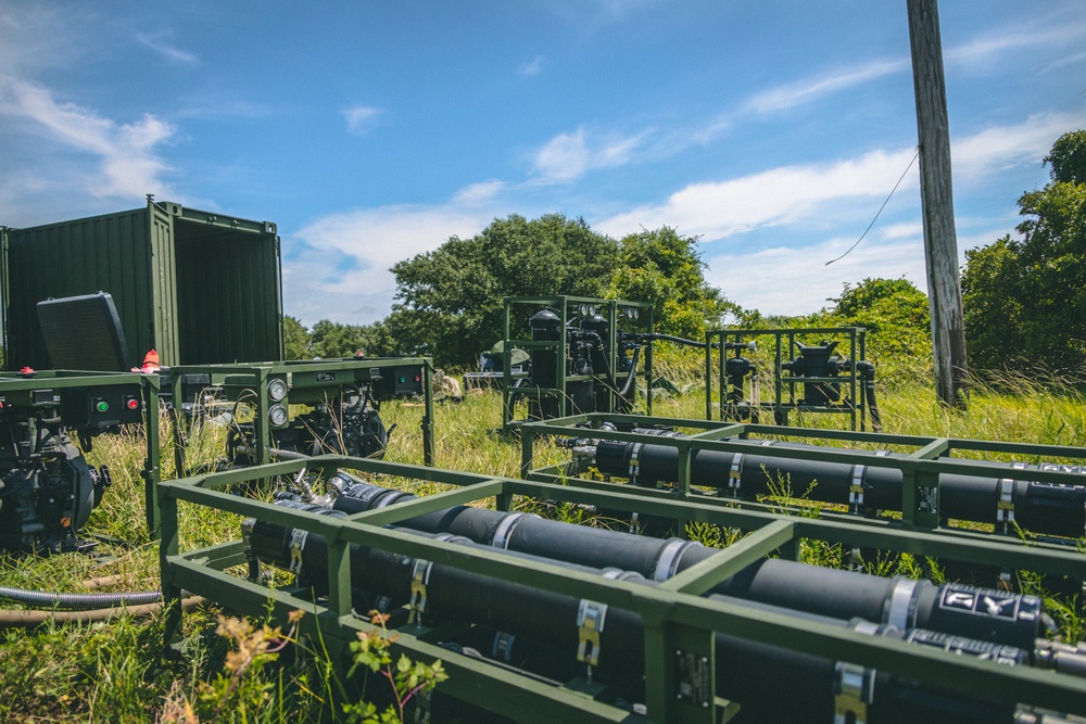 Combat Logistics Battalion 22 uses the Lightweight Water Purification System during its Marine Corps Combat Readiness Evaluation (Day 3)