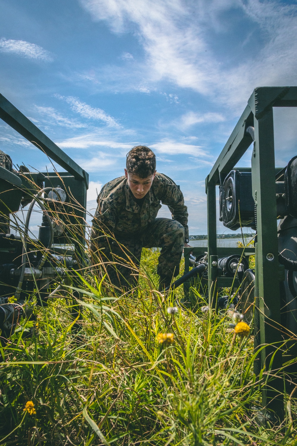 Combat Logistics Battalion 22 uses the Lightweight Water Purification System during its Marine Corps Combat Readiness Evaluation (Day 3)