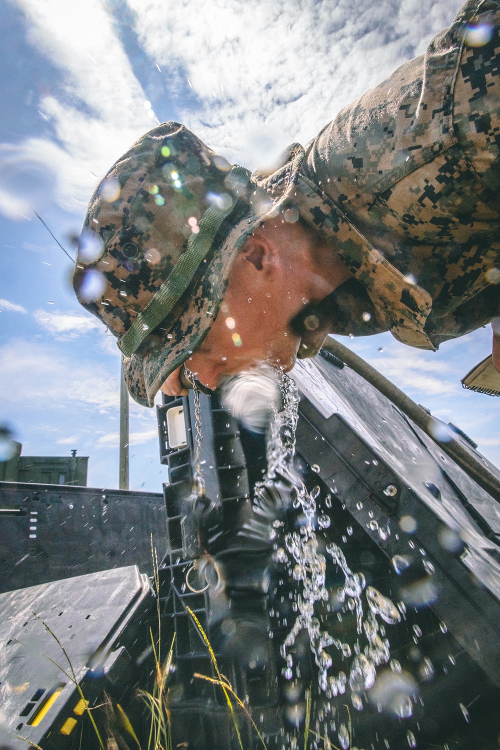 Combat Logistics Battalion 22 uses the Lightweight Water Purification System during its Marine Corps Combat Readiness Evaluation (Day 3)