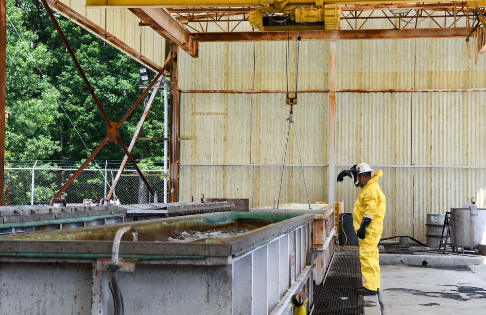 AEDC Model Shop reduces risk with new chemical cleaners