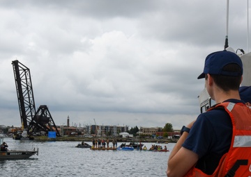 U.S. Coast Guard in Unified Command Post at Port Huron Float Down on St. Clair River