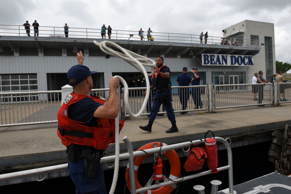 U.S. Coast Guard in Unified Command Post at Port Huron Float Down on St. Clair River