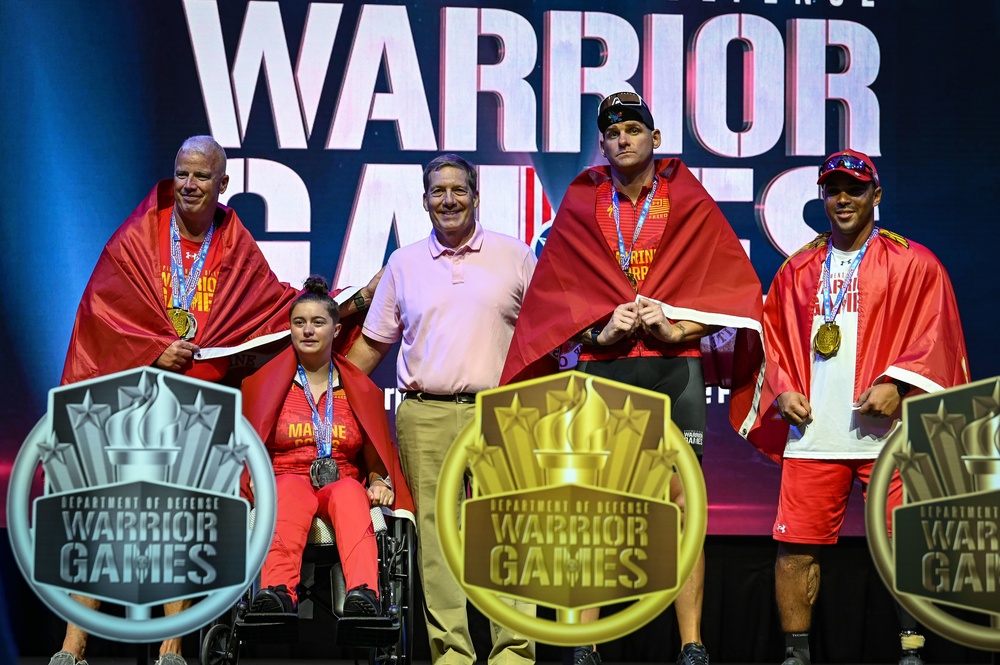 2022 DOD Warrior Games Team Marine Corps - Cycling Medal Ceremony