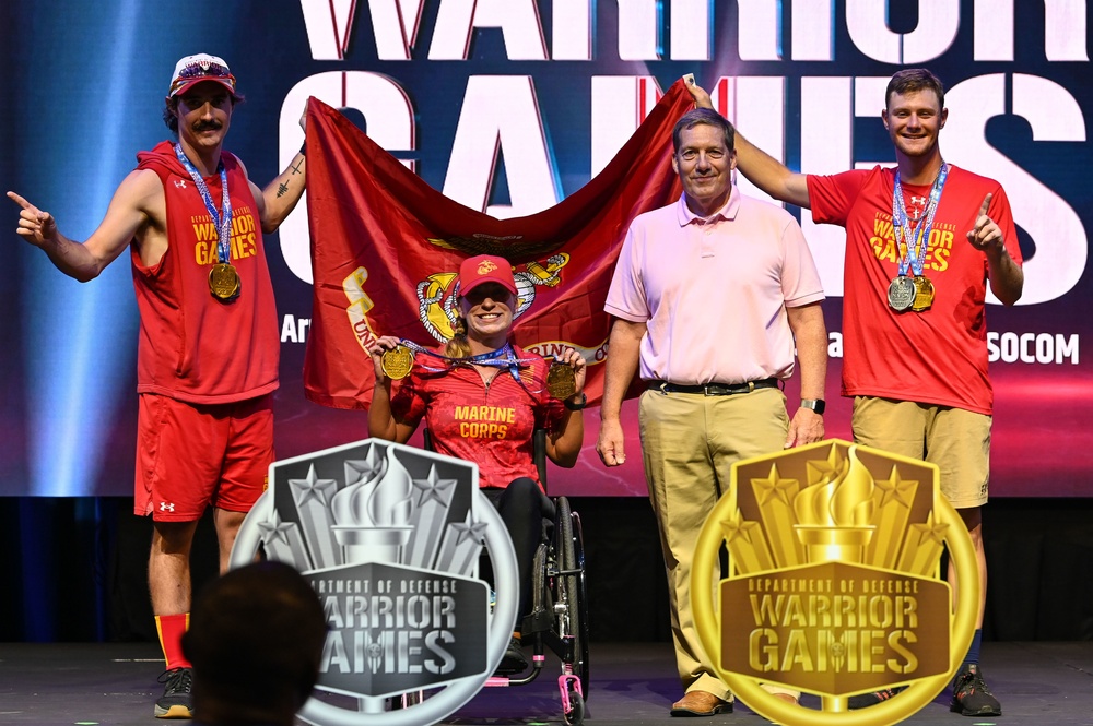 2022 DOD Warrior Games Team Marine Corps - Cycling Medal Ceremony