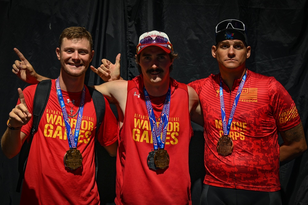 2022 DOD Warrior Games Team Marine Corps - Cycling Medal Ceremony