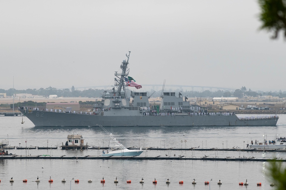 USS Fitzgerald (DDG 62) Returns to Homeport