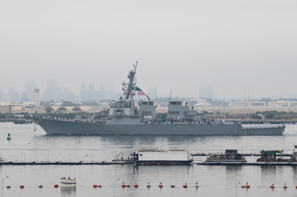 USS Fitzgerald (DDG 62) Returns to Homeport