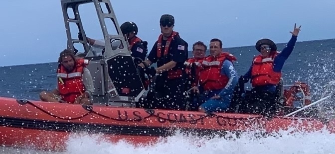 Coast Guard Cutter Heriberto Hernandez crew rescues 6 fishermen from fishing vessel taking on water west of Cabo Rojo, Puerto Rico