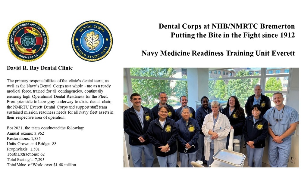 Dental Corps at NHB/NMRTC Bremerton Putting the Bite in the Fight since 1912