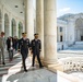 Chief of the French Army Gen. Pierre Schill Participates in an Army Full Honors Wreath-Laying Ceremony at the Tomb of the Unknown Soldier