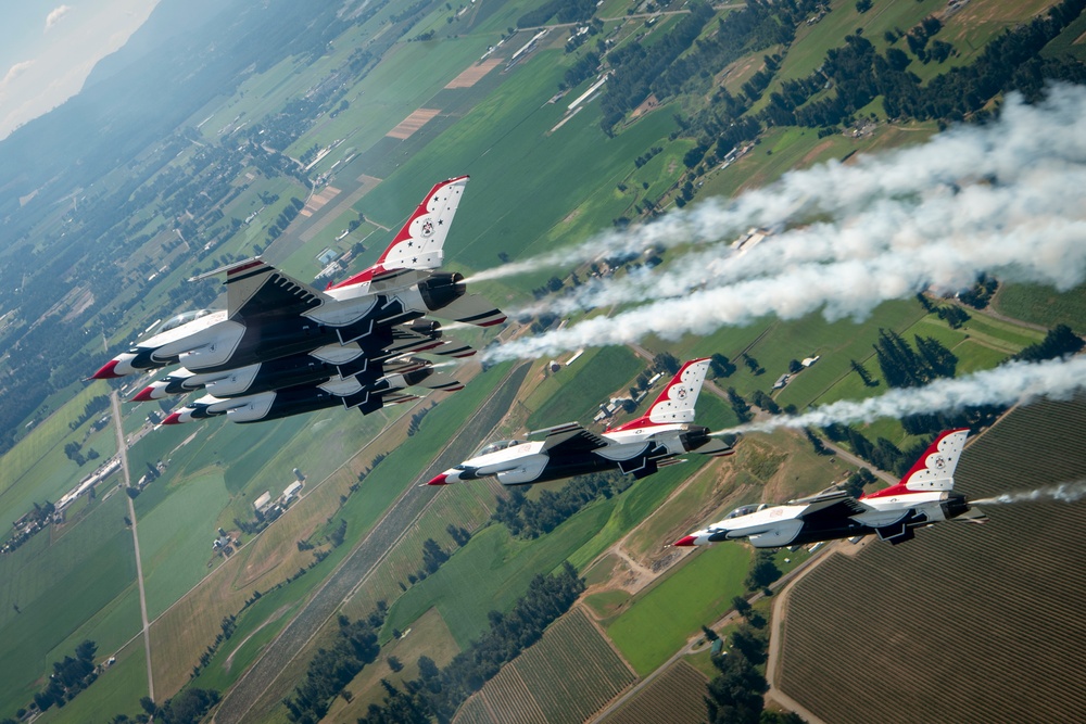 USAFADS grace skies above Canada