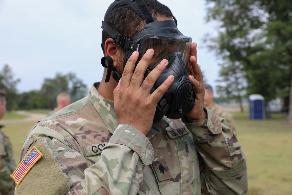 37th Infantry Brigade Combat Team Soldiers conduct CBRN training