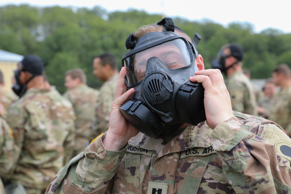 37th Infantry Brigade Combat Team Soldiers conduct CBRN training