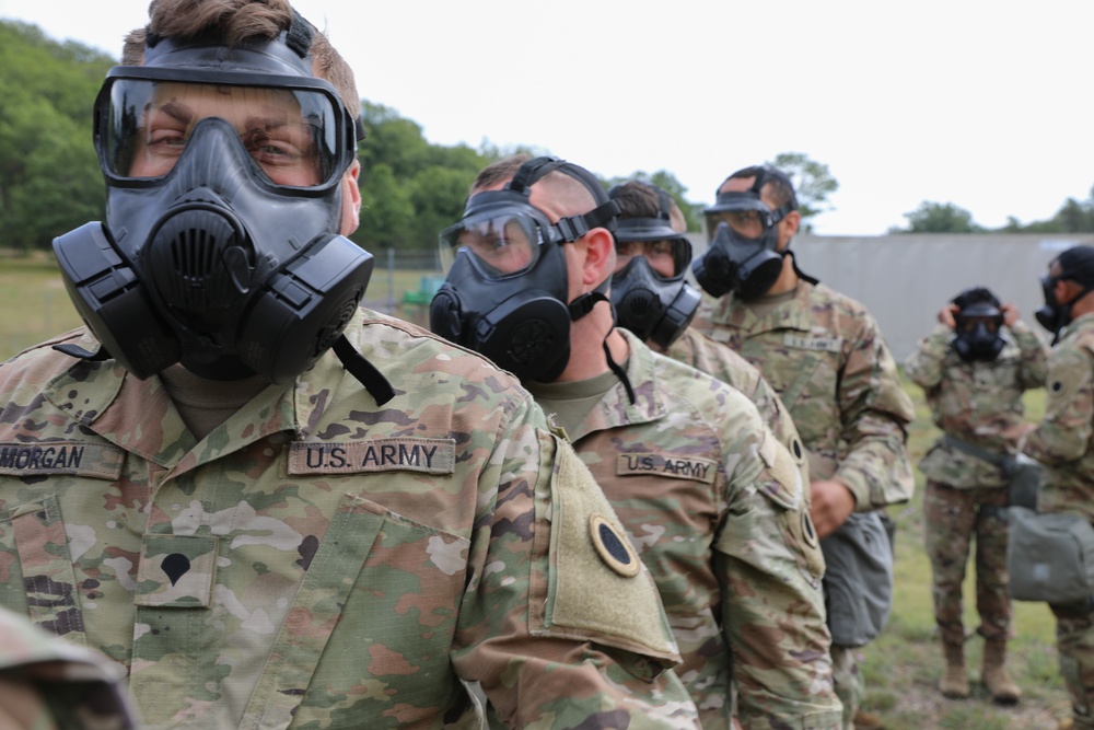 37th Infantry Brigade Combat Team Soldiers conduct CBRN training