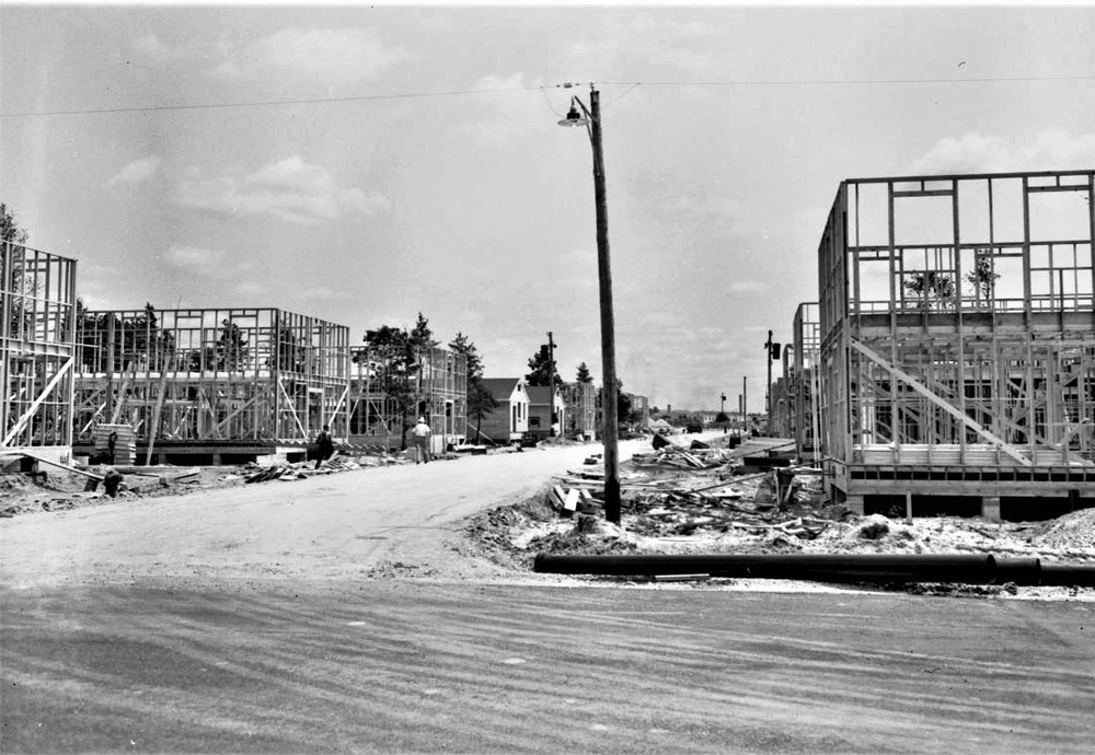 Construction of Fort McCoy's Cantonment Area — 1942