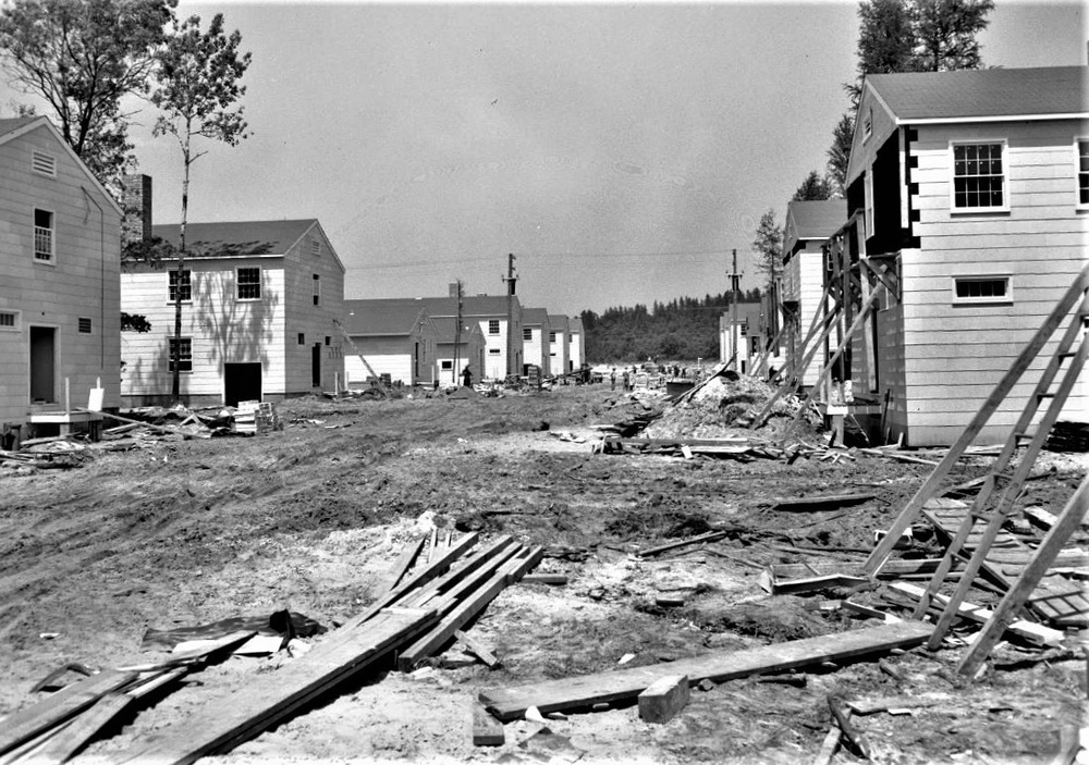 Construction of Fort McCoy's Cantonment Area — 1942