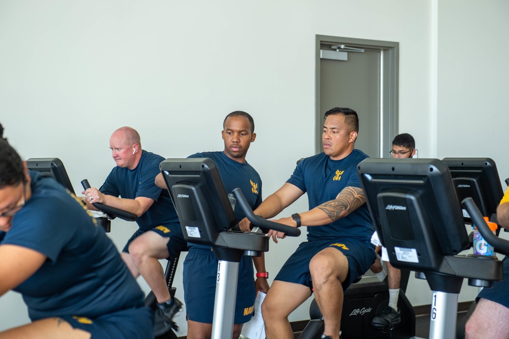 USS Carl Vinson (CVN 70) Sailors Participate in a Physical Readiness Test