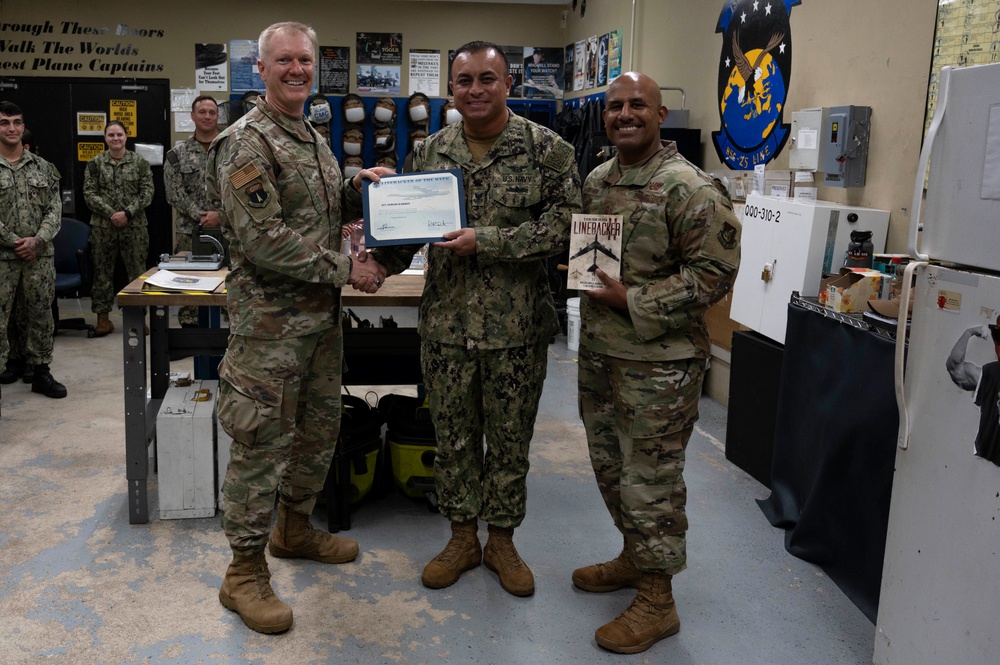 Linebacker of the Week: Petty Officer 1st Class Sergio Barron