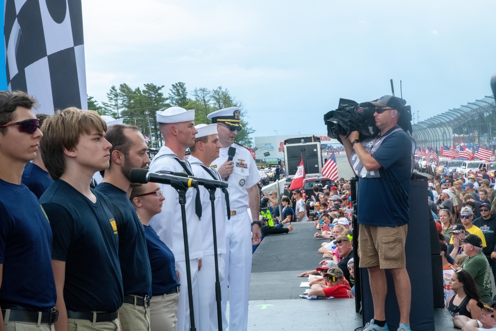 Future Sailors Enlist at NASCAR Race