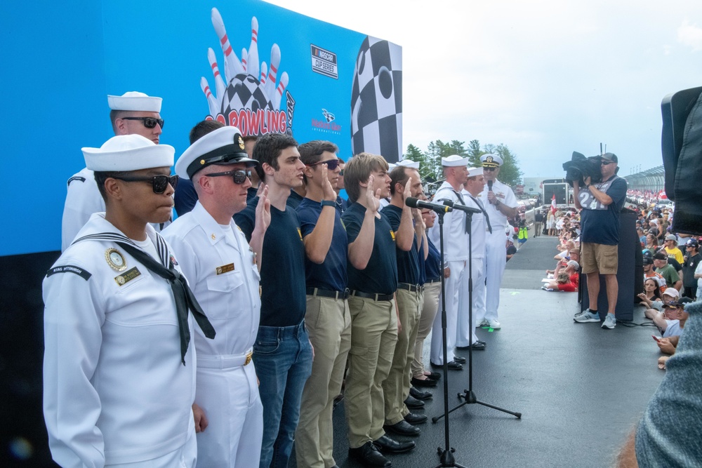 Future Sailors Enlist at NASCAR Race