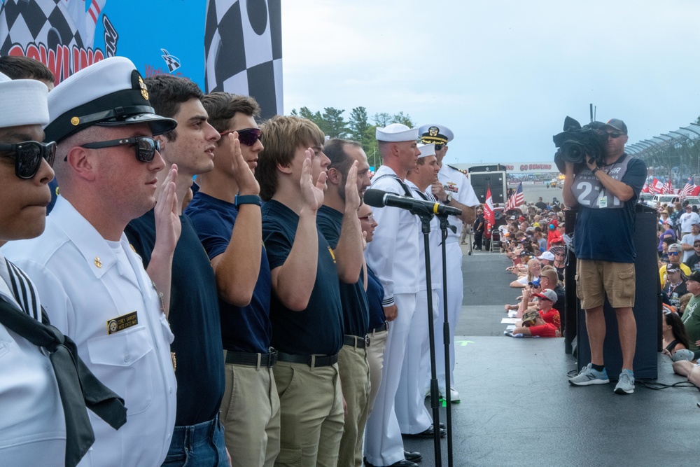 Future Sailors Enlist at NASCAR Race