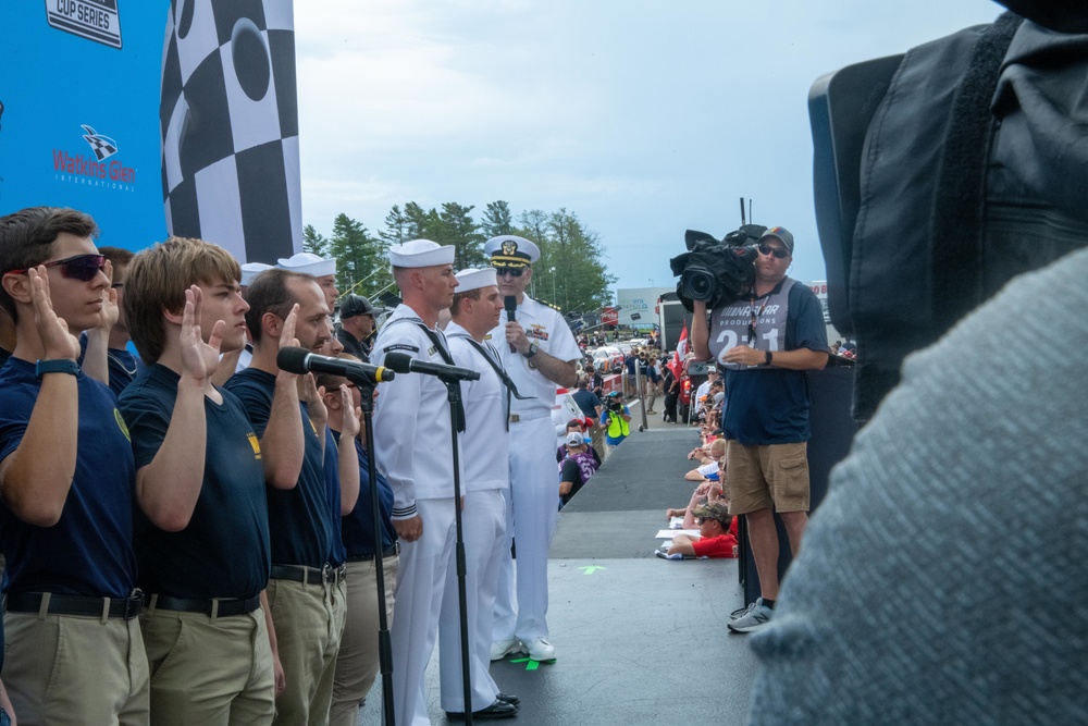 Future Sailors Enlist at NASCAR Race