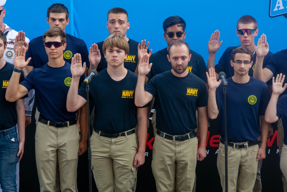 Future Sailors Enlist at NASCAR Race