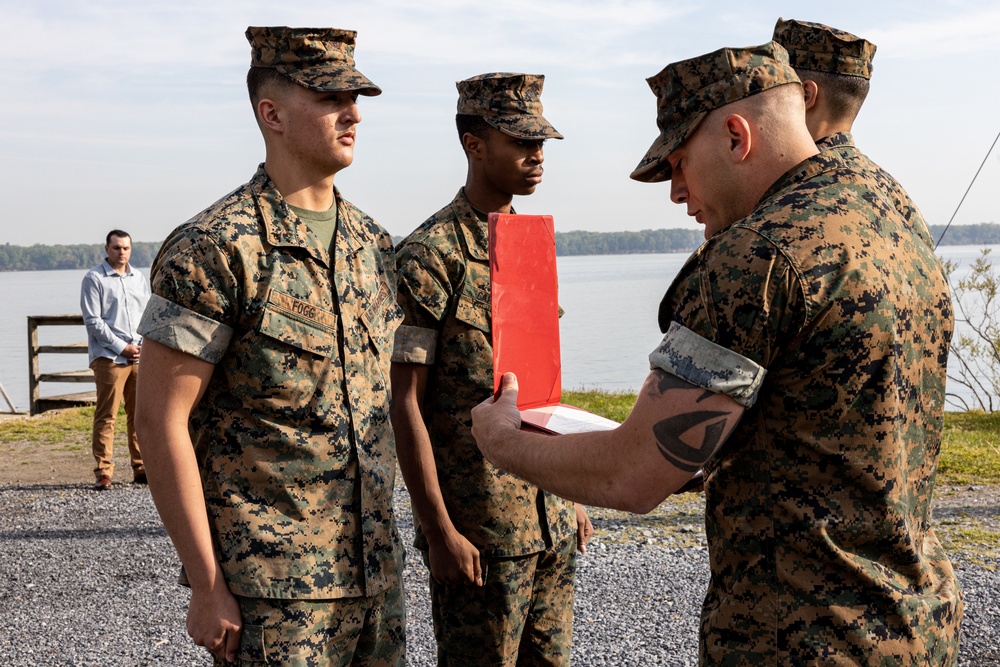 Lance Cpl. Fogg and Pfc. Capron Promotion Ceremony