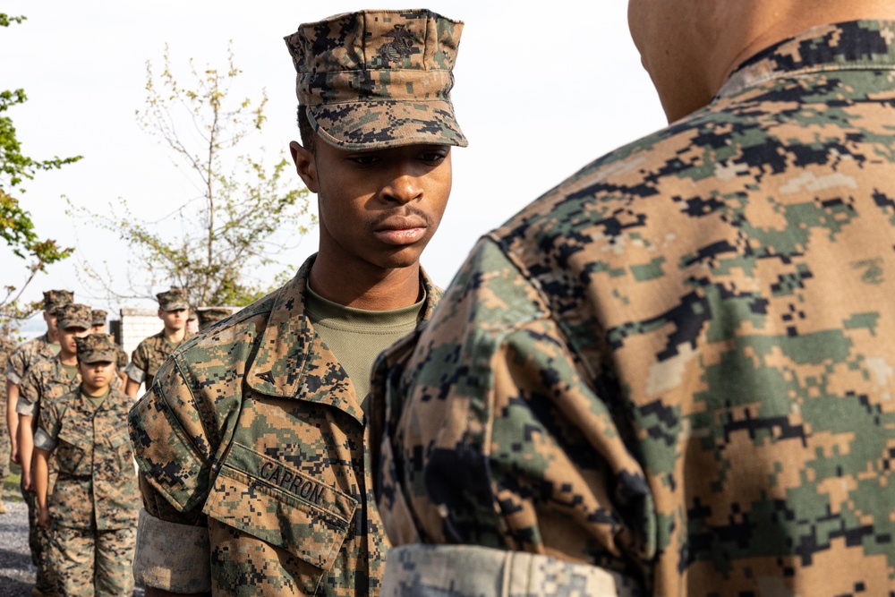 Lance Cpl. Fogg and Pfc. Capron Promotion Ceremony