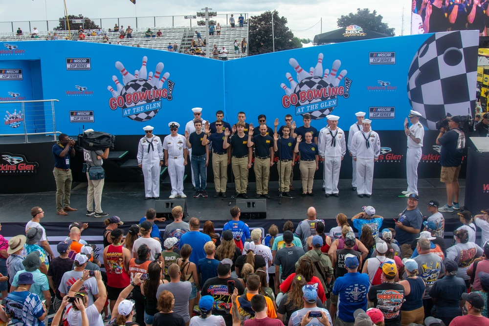 Future Sailors Enlist at NASCAR Race