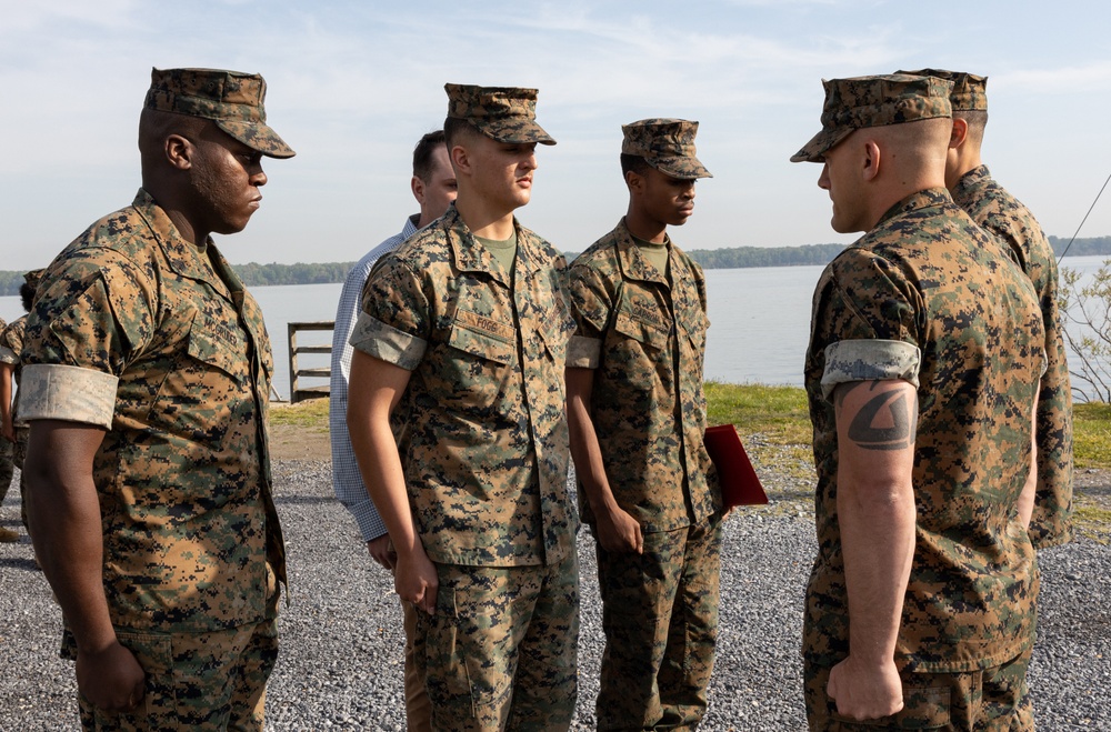 Lance Cpl. Fogg and Pfc. Capron Promotion Ceremony