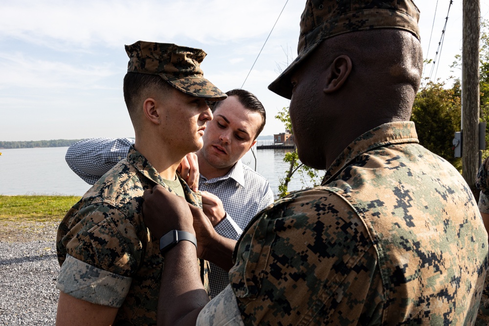 Lance Cpl. Fogg and Pfc. Capron Promotion Ceremony