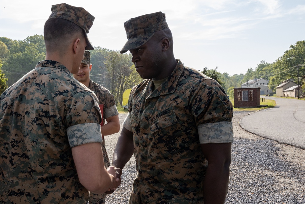 Lance Cpl. Fogg and Pfc. Capron Promotion Ceremony