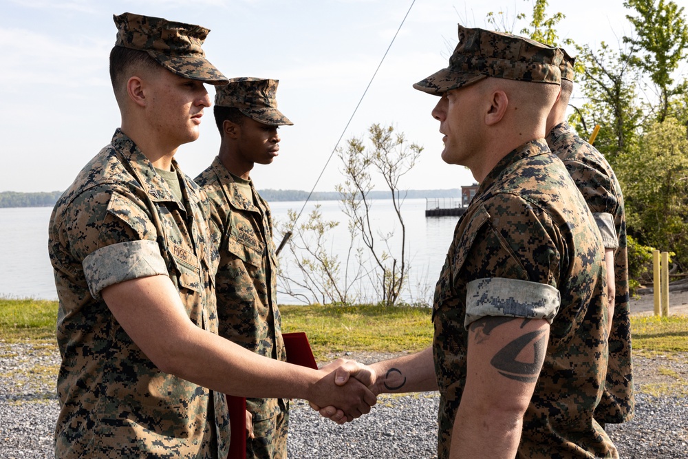 Lance Cpl. Fogg and Pfc. Capron Promotion Ceremony